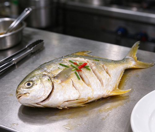 Golden Pomfret - view 1